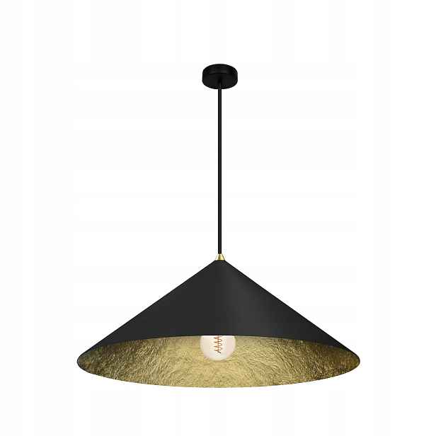 Závěsná lampa Milagro Fuji MLP0645 Ø50 cm 1xE27 černá zlatá nastavitelná IP20