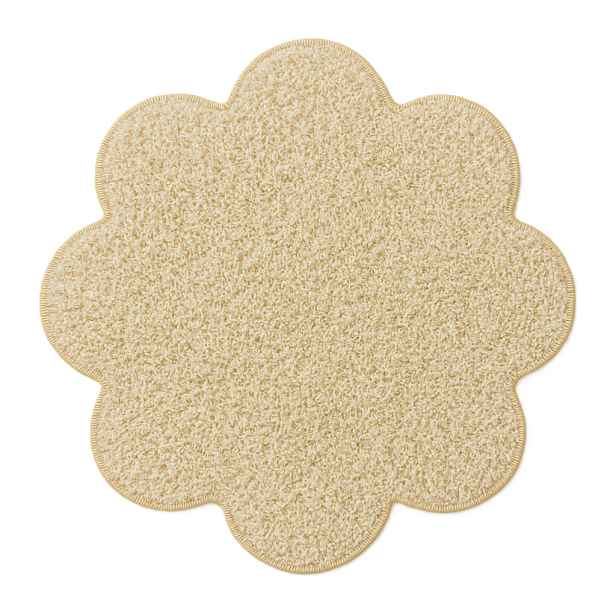 AKCE: 120x120 kytka cm Kusový koberec Color shaggy béžový kytka, béžová, dětský pokoj, Vopi