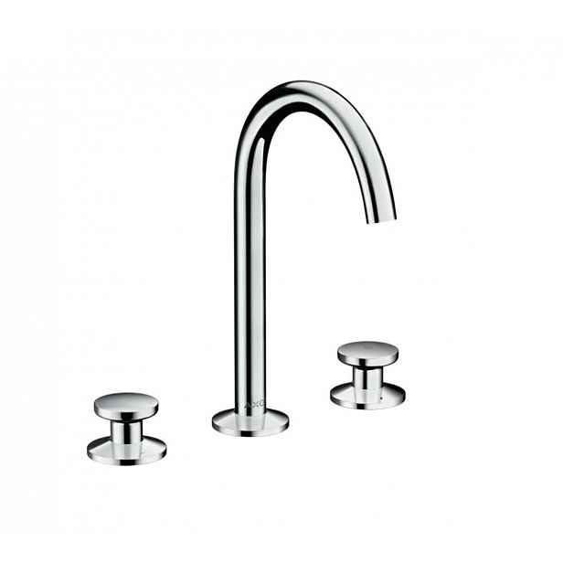 Axor One - Umyvadlová baterie s výpustí Push-Open, 3-otvorová instalace, EcoSmart, chrom 48070000