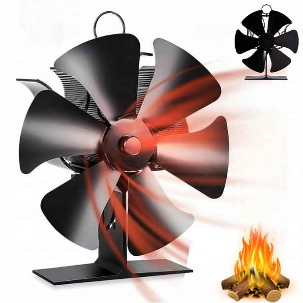 Krbový Ventilátor, Termoelektrický Ventilátor Napájený Teplem Do Krbu