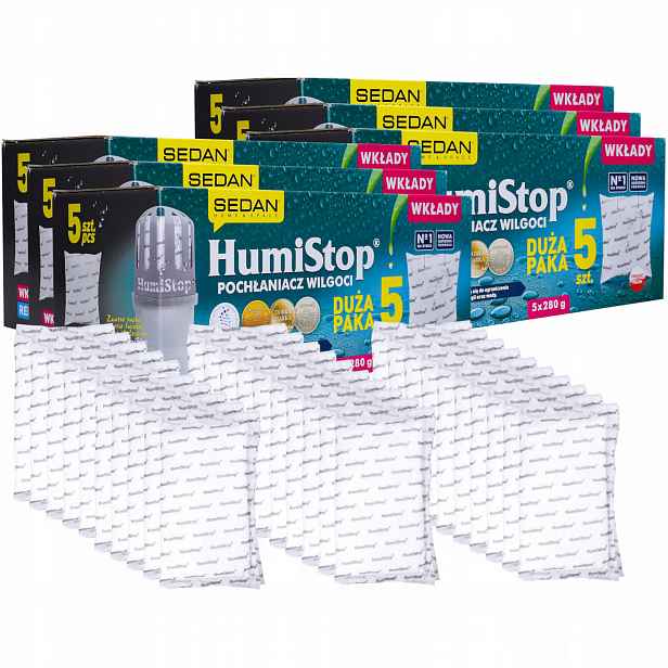 Náplně Humistop 280 g do pohlcovače vlhkosti 30 ks sada