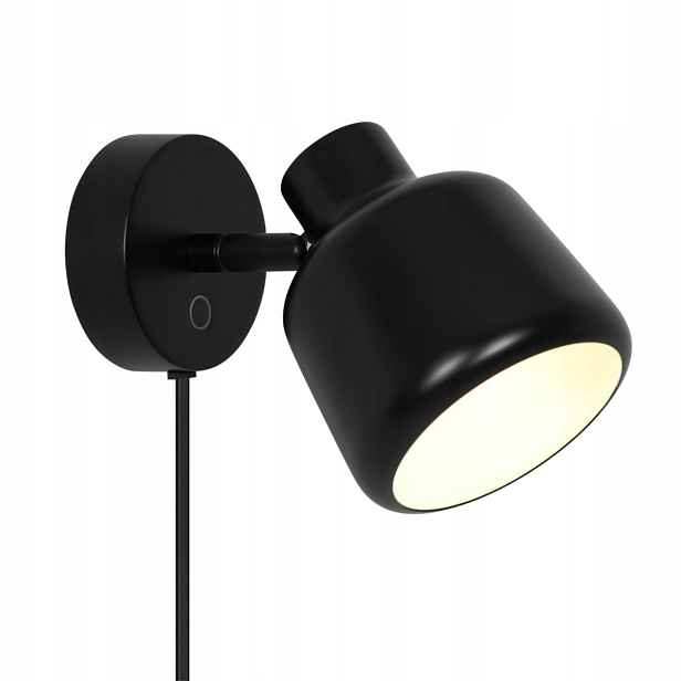 Nástěnná lampa Černá E14 Louella Pohyblivá dotyková Nordlux 16 cm