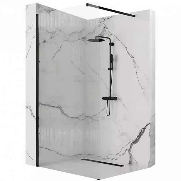 Sprchová zástěna Walk-in Aero Intimo Rea K4122 120x200 black
