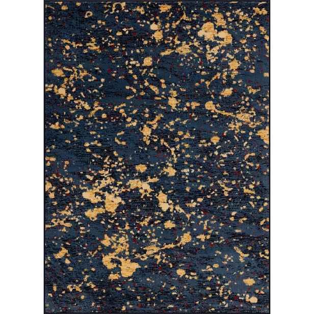 Tmavě modrý koberec 50x70 cm Tonio – FD
