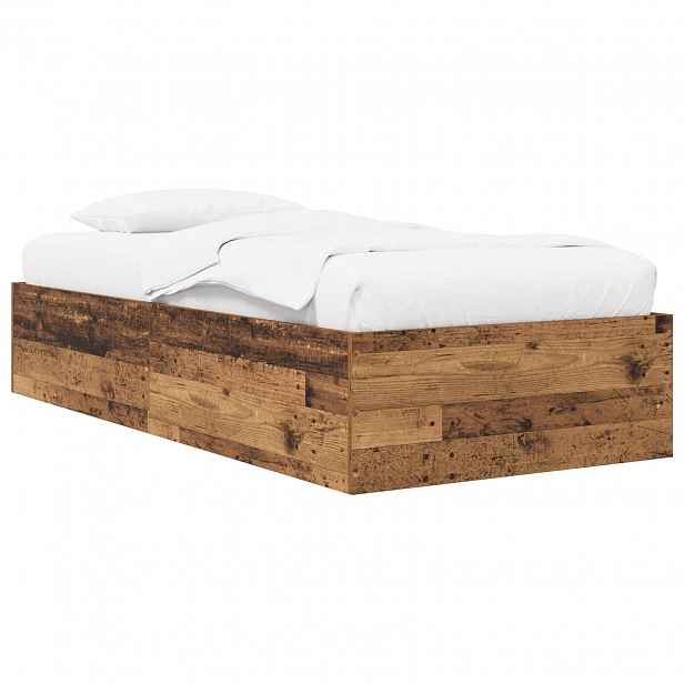 vidaXL Postel na podlaze Staré dřevo 80 x 200 cm Kompozitní dřevo
