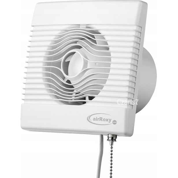 Nástěnný Koupelnový Ventilátor Premium Se Zástrčkou A Vypínačem Fi 150