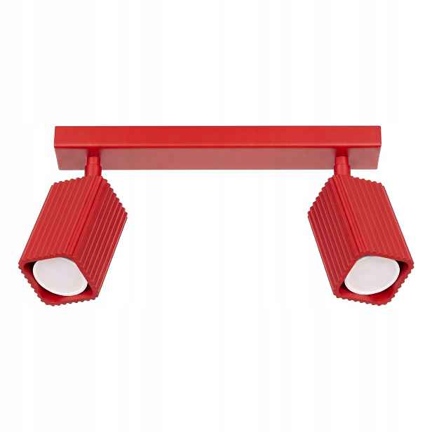 Sollux Lighting stropní svítidlo Rayo červená 30 cm 2xGU10 10 W