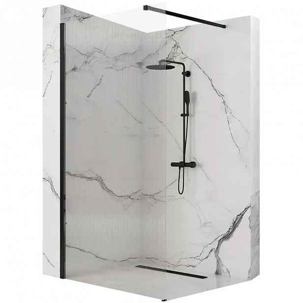 Sprchová zástěna Walk-in Aero Intimo Rea K4123 90x200 black