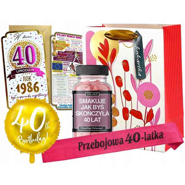 Hotová Dárková Sada k 40. narozeninám pro Ženu Pzyjaciółku, dceru