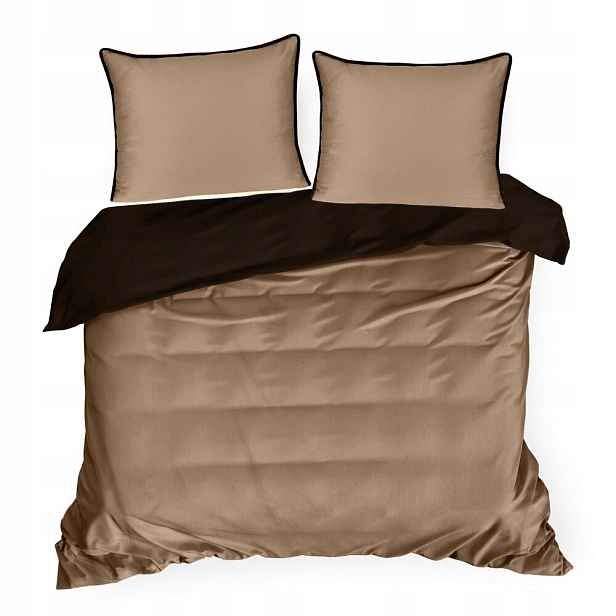 Povlečení Lunara 160x200 Eurofirany j.hnědá, ozdobná šňůra