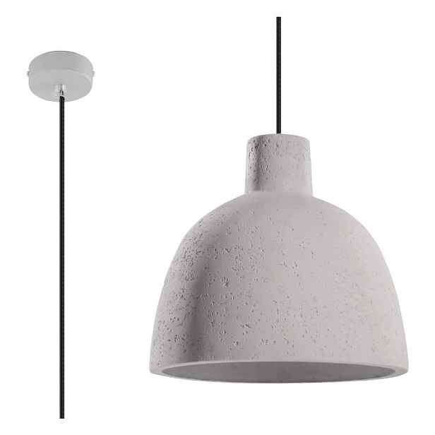 Světle šedé závěsné svítidlo ø 28 cm Filippo – Sollux