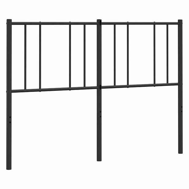 vidaXL Kovové náhradní čelo postele černé 150 cm