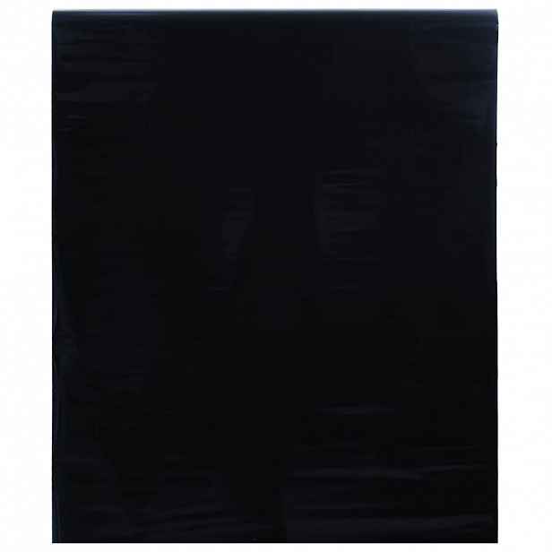 vidaXL Okenní fólie statická matná černá 45 x 2 000 cm PVC