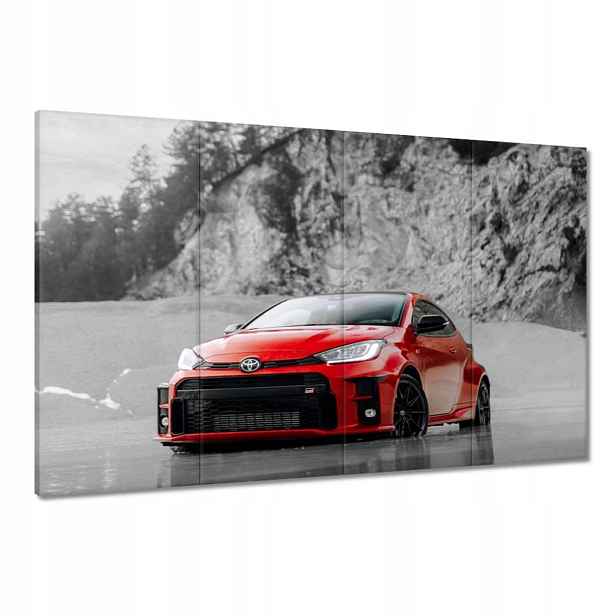 Obrazy 120x80 Červená Toyota Bw