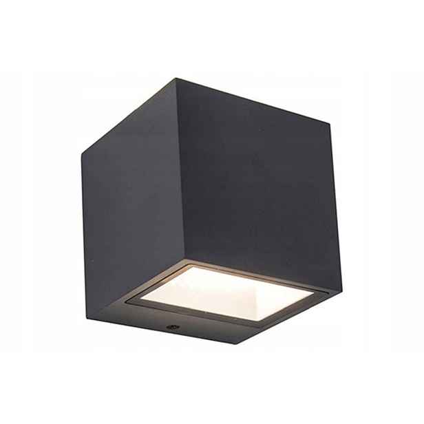 Venkovní nástěnné Led svítidlo 9W IP54 antracit 4000K 850 lm Gemini Lutec