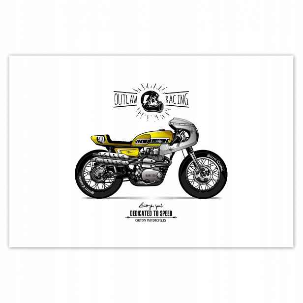 Plakáty 185x125 Motocykl Zabytek Vintage
