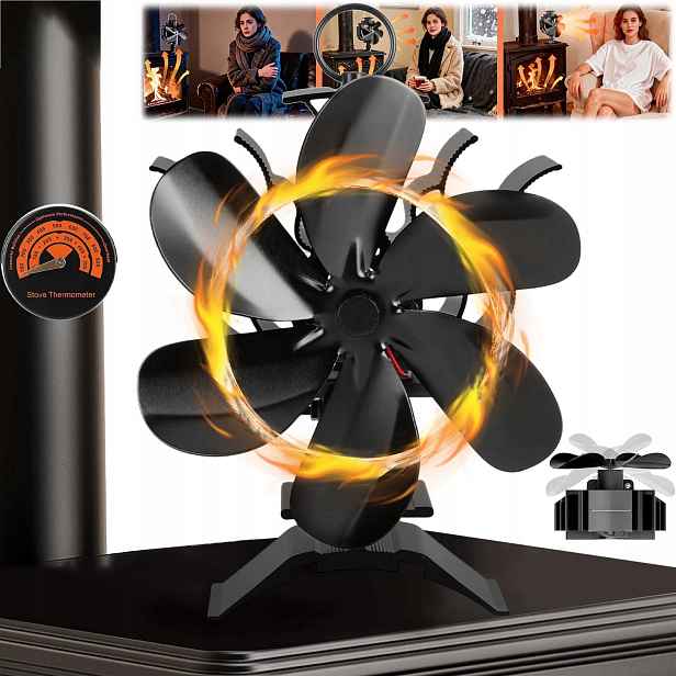 Termoelektrický Krbový Ventilátor Napájený Teplem, Krbový Ventilátor