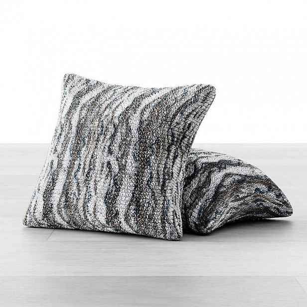 GA.I.CO decoDoma napínací potah bielastický OCEANO NOVÉ šedo-modré povlaky na polštářky 2 ks 40 x 40 cm