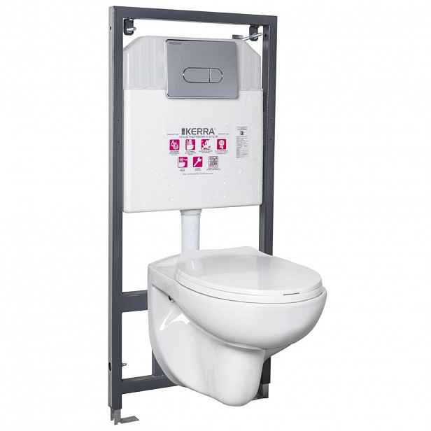 KERRA - Instalační set WC Doris/Pacific CHR 5907548115829