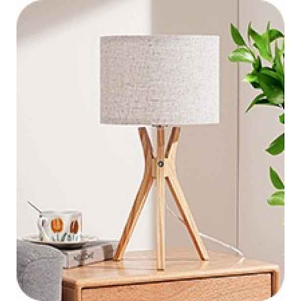 Stolní lampa s trojnožkou Edishine, objímka E27 (max. 60W), včetně žárovky A60 6W 2700K