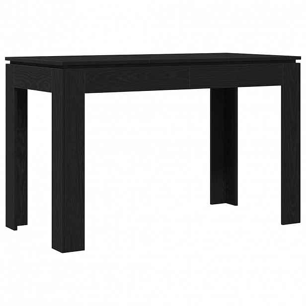 vidaXL Jídelní stůl černý dub 120 x 60 x 76 cm, konstrukční dřevo