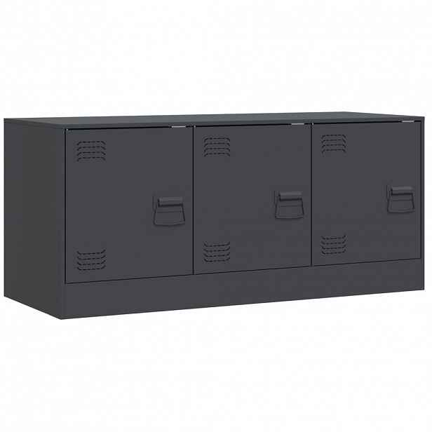 vidaXL TV skříňka antracitová 99 x 39 x 44 cm ocel