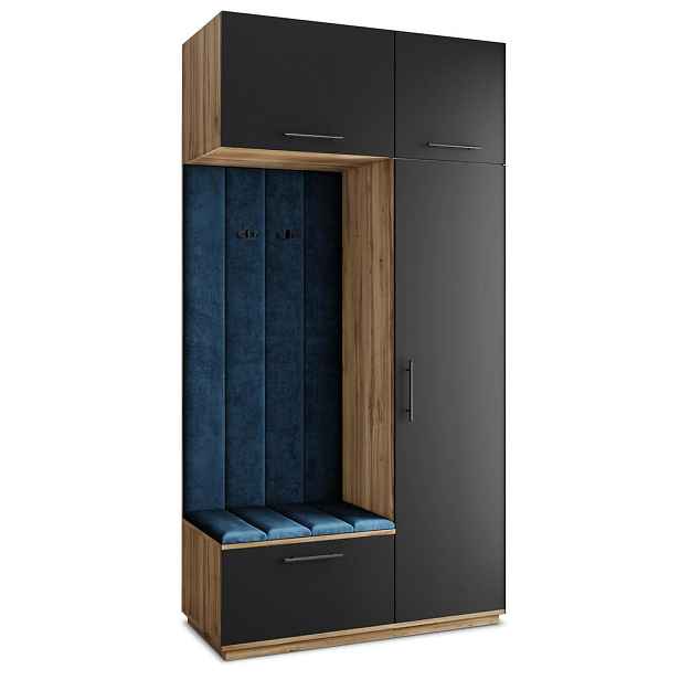 MASSENO MODERNÍ PŘEDSÍŇOVÁ SESTAVA REMA, 120/240/60 cm, dub Wotan