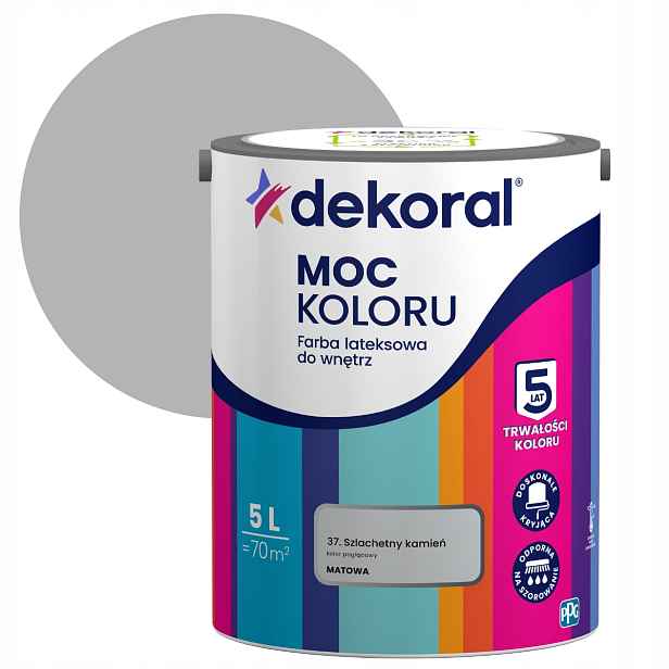 Dekoral Síla barvy Barva 5L Ušlechtilý kámen