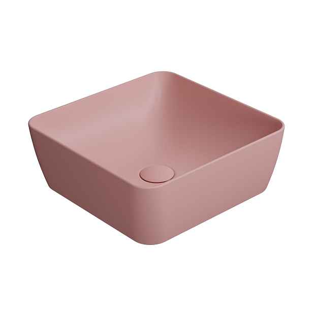 GSI SAND/NUBES keramické umyvadlo na desku 38x38cm, blush mat