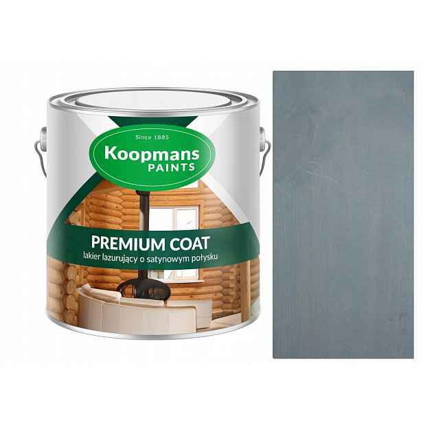 Koopmans Lak Premium Coat 5 L Akrylový Lak Na Dřevo Šedý Zimní 202