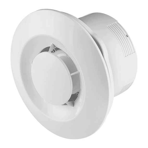 Den Braven Stropní odtahový ventilátor s doběhem Sovd Ø 100 mm bílý
