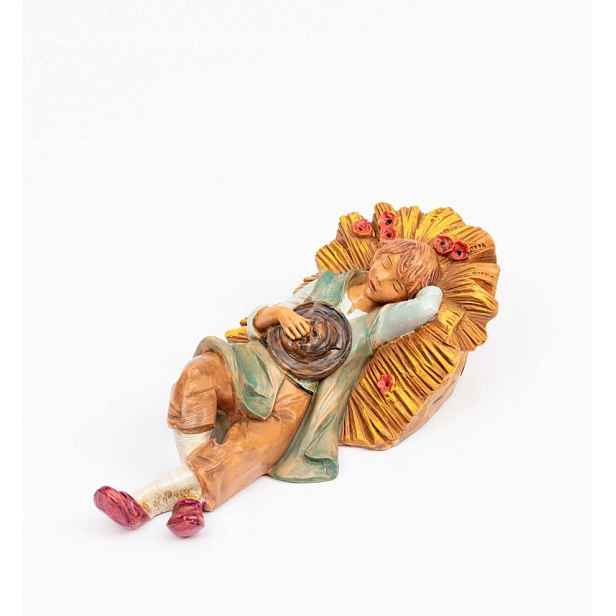 Figurka do betlému Fontanini – Spící chlapec na seně – pro figurky o výšce 19 Cm