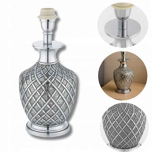 Kovová stabilní základna pro lampu, stojan, dekorativní stolní lampa Saltah