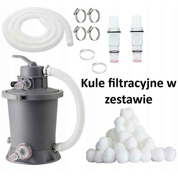 Solidní malý filtr Poolstar do bazénu vířivky, lehké filtrační kuličky