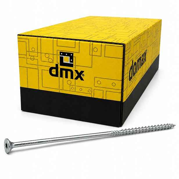 Tesařské vruty Domax do dřeva, kuželová hlava Cs 10x320 mm, stříbrné 50 Ks.