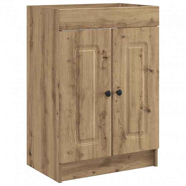 vidaXL Koupelnová skříňka pod umyvadlo Dub artisan 78,5 x 37,5 x 81 cm