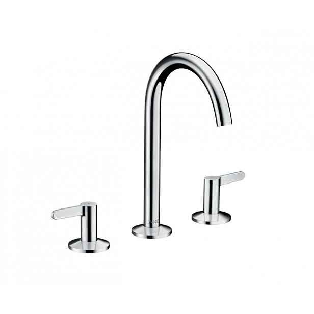 Axor One - Umyvadlová baterie s výpustí Push-Open, 3-otvorová instalace, EcoSmart, chrom 48050000