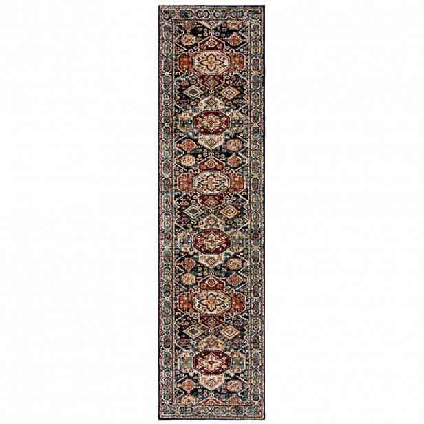 Flair Rugs VINTAGE KOBEREC, 66/300 cm, modrá