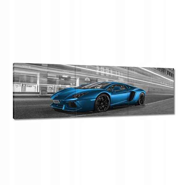 Obrazy 120x40 Modrá rychlost