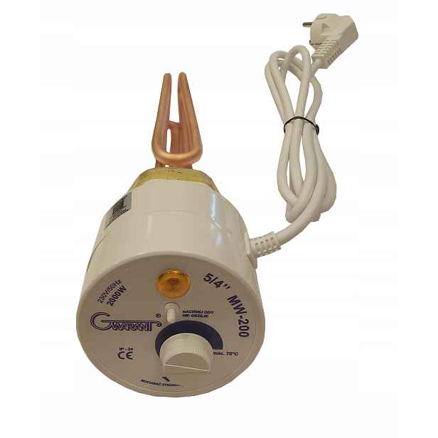 Ohřívač pro stojící bojler Gwarant řady Mw o výkonu 1,5-3 kW pod 5/4" 2000