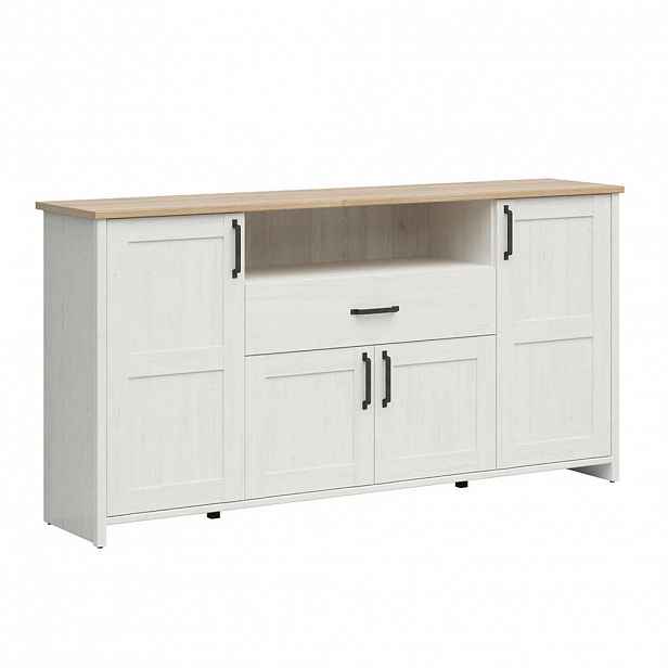 Petits-meubles SIDEBOARD Aksel Bílá a dřevo