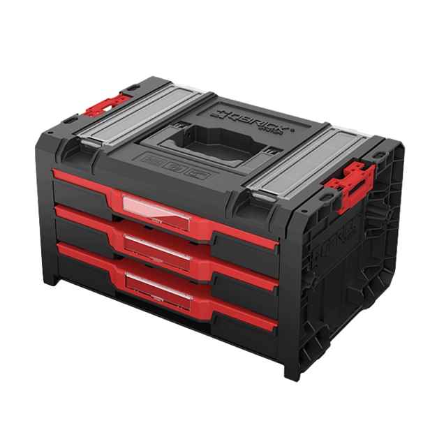Qbrick Pro DRAWER3 TOOLBOX2.0 Basic box na nářadí se zásuvkami