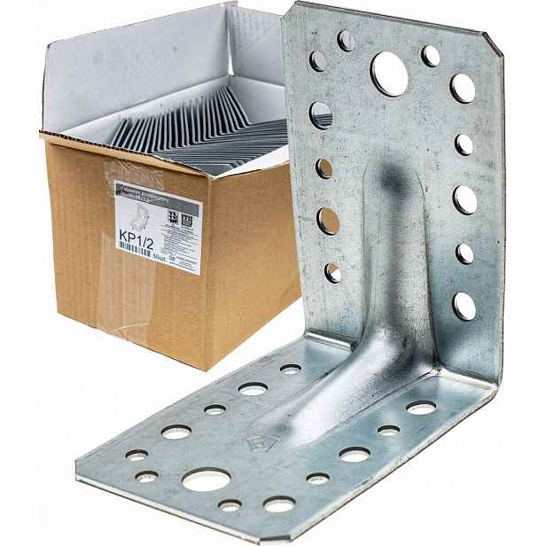50x Tesařský úhelník 90x90x65 2 mm spojovací díl KP1/2