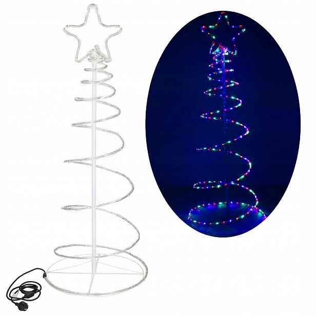 Venkovní Světelný Had, Vánoční Stromek, Lampička 192LED, Multicolor, Světelná Dekorace