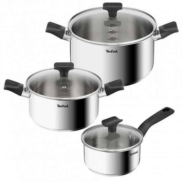 Sada hrnců Tefal Delicious nerezová ocel 6 ks.