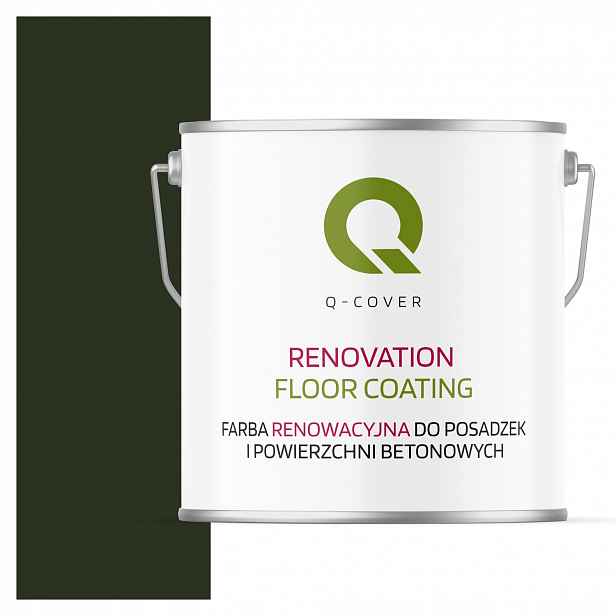 Barva Pro Renovaci Podlah Z Betonu Lahvově Zelená Barva Ral 6007 Lesk 5L