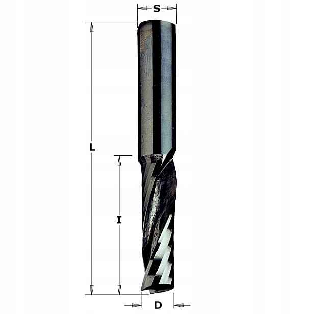 Cmt 198. Fréza z celokarbidového vlákna D=03 I=012 L=050 S=03 Rh Z1 S=3
