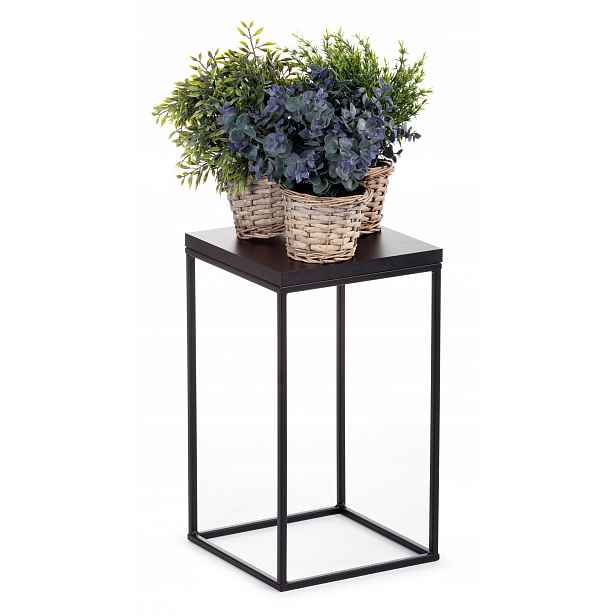Stojan na květiny 40 cm černý Loft kovový