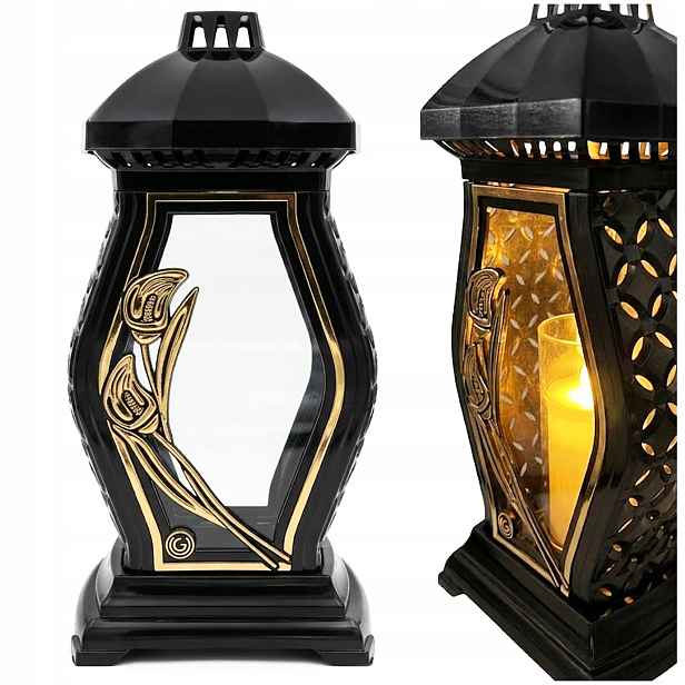 Velký Hřbitovní Svíčka Na Hřbitov Kaplička Zrcadlo Lampion Na Dekorativní Hrob