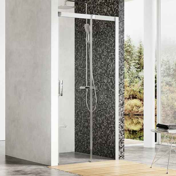 Sprchové dveře 120x195 cm pravá Ravak Matrix chrom matný 0WPG0U00Z1